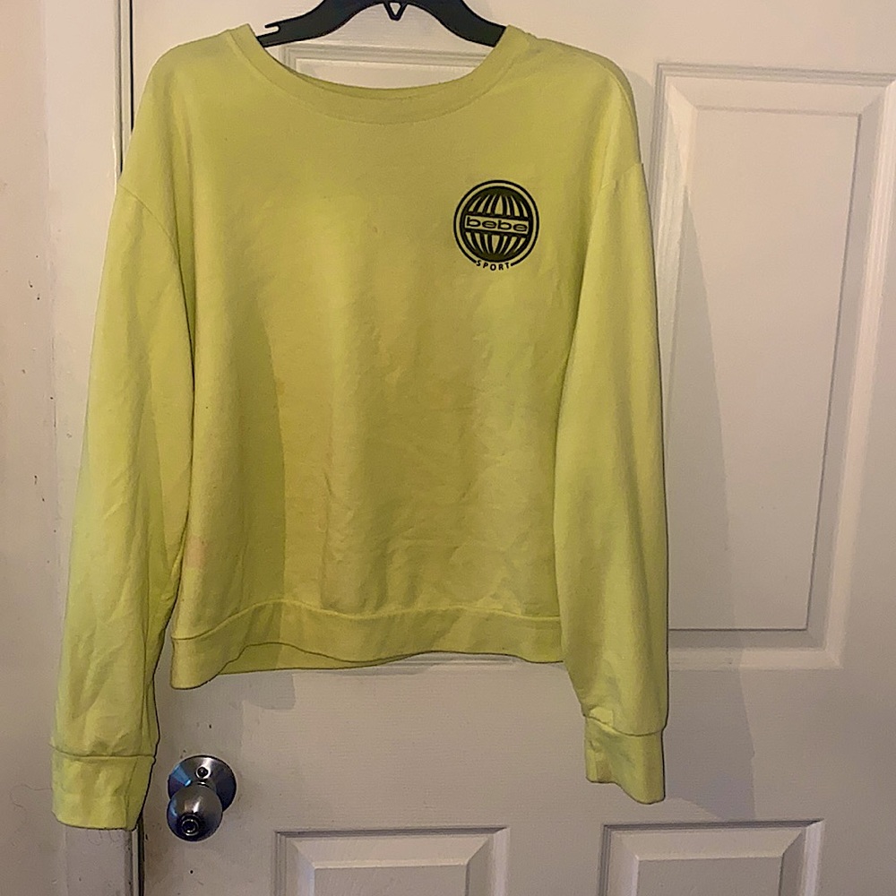 Bebe Neon Cropped Sweetshirt !